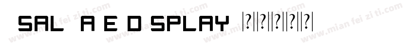 xsalvaje display字体转换